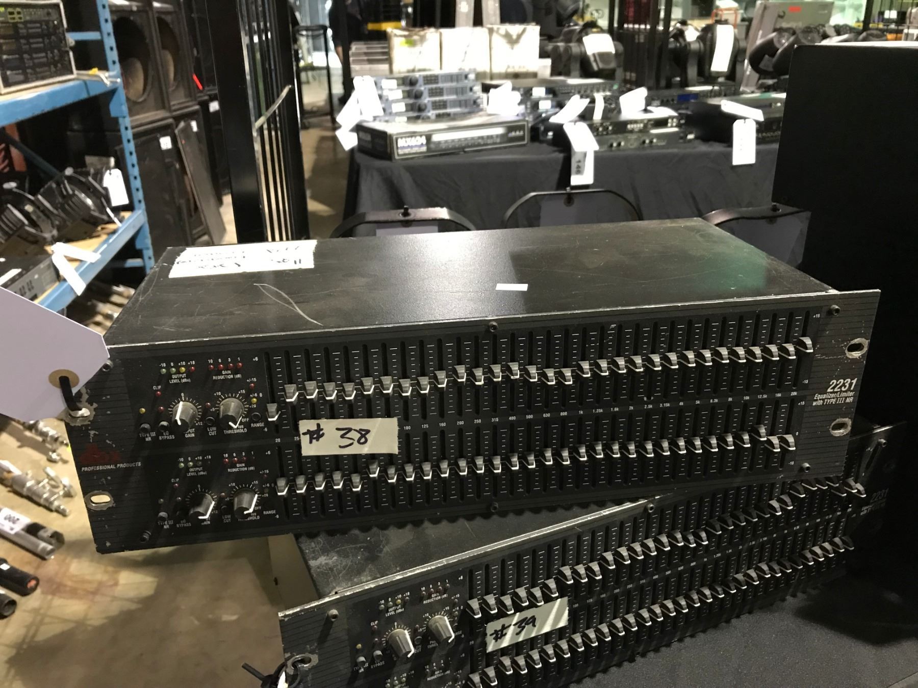 DBX 2231 PROFESSIONAL RACKMOUNT EQUALIZER / LIMITER WITH TYPE 3 NR ...