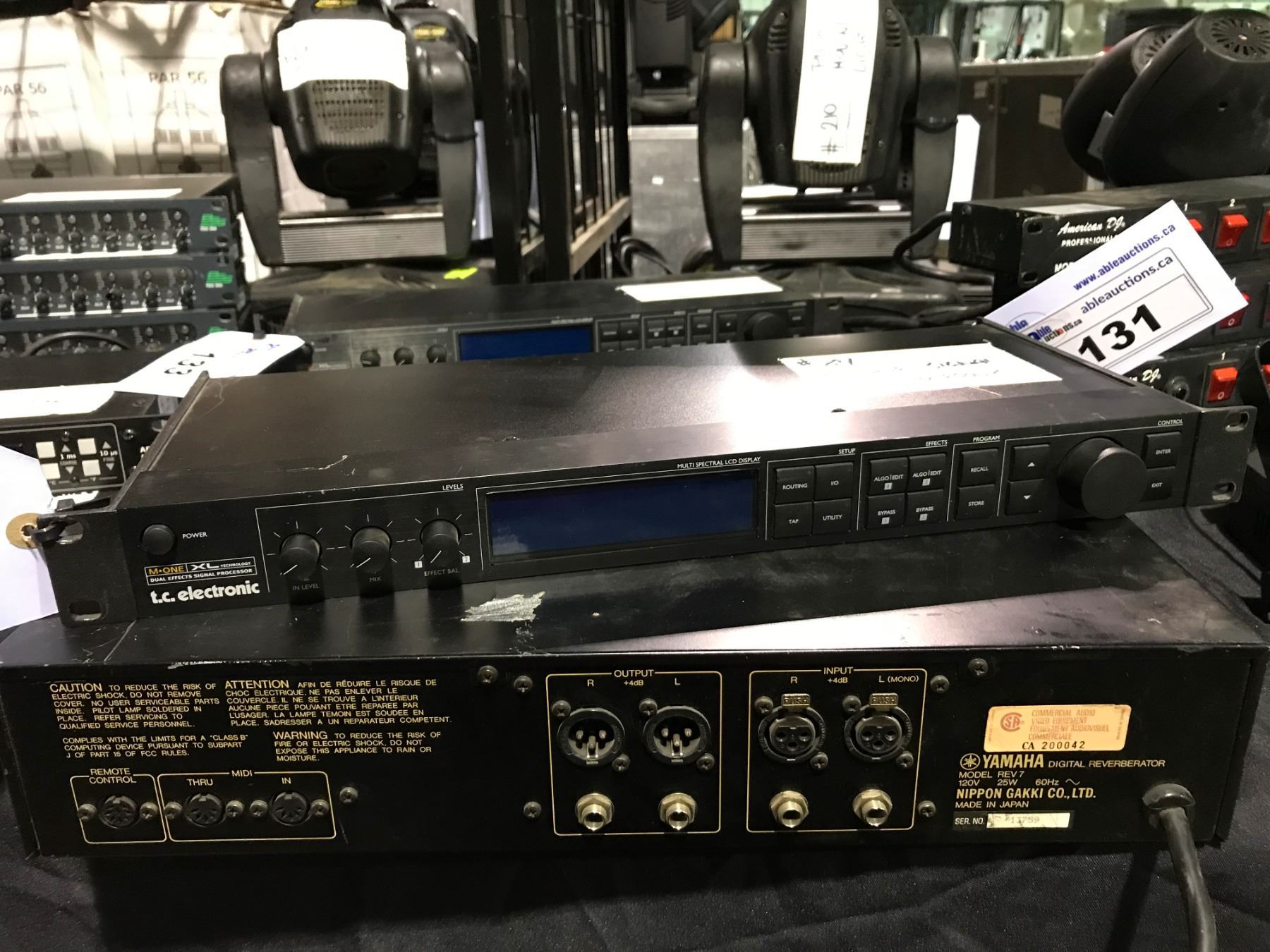 Rackmount Effects Processor T.C. ELECTRONIC M-1XL RACKMOUNT DUAL EFFECTS SIGNAL PROCESSOR - Able ...