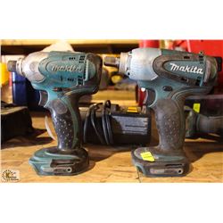 MAKITA 1/2" CORDLESS IMPACT WRENCH & 1/4" IMPACT