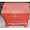 Image 1 : RED METAL 4 DRAWER GRAY TOOLS PARTS ORGANIZER ON