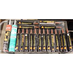 APPROX. 15 ASSORTED CONSTRUCTION SEALANTS &