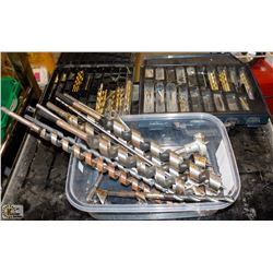 BOX OF ASSORTED DRILL BITS