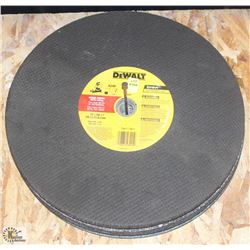LOT OF TEN 14" METAL ABRASIVE CUTTING WHEELS