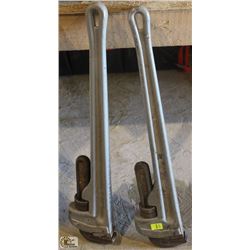 SET OF TWO 24" RIDGID PIPE WRENCHES