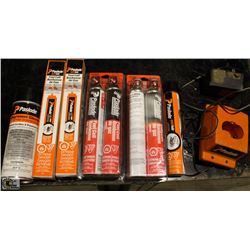 PAIL OF ASSORTED PASLODE FUEL CELLS