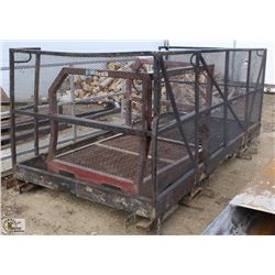 BLACK 128" X 60" X 50" MAN BASKET