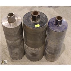 LOT OF 3 CORE DRILL BLADES