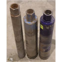 LOT OF 3 CORE DRILL BLADES