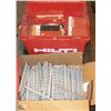 Image 1 : HILTI TOTE OF ASSORTED NAILS, LOAD STRIPS SOLD W/
