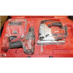 MILWAUKEE CORDLESS JIG SAW & CORDLESS 1/2"