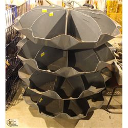 4 TIER METAL SPINNING FASTENER ORGANIZER