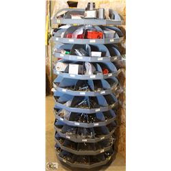 10 TIER METAL SPINNING FASTENER ORGANIZER