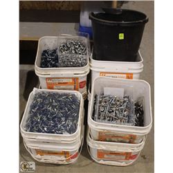 LOT OF ASSORTED MASTER GRIPPERS FASTENERS