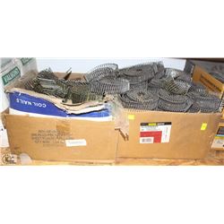2 BOXES OF ASSORTED COIL NAILS