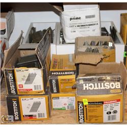 LOT OF ASSORTED BOSTITCH & PRIME COLLATED NAILS