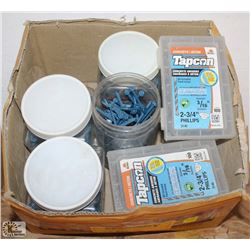 BOX  OF ASSORTED CONCRETE SCREWS