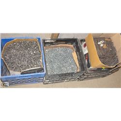 3 CRATES OF ASSORTED NAILS