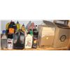 Image 1 : LOT OF ASSORTED OILS, PAINTS, ADHESIVES, CHALK &