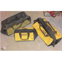 3 DEWALT CANVAS TOOL BAGS