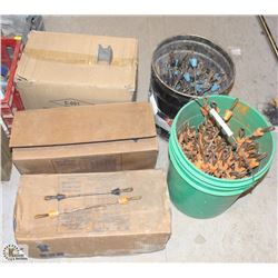 ASSORTED LENGTH OF CAM-LOCK TIES & ONE BOX 2"