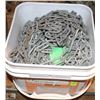Image 1 : BUCKET OF ASSORTED LIGHT DUTY CHAIN