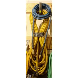 3 ASSORTED LENGTH AIR HOSES
