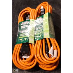 LOT OF 4 GENERAL DUTY EXTENSION CORDS
