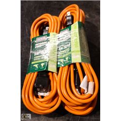 LOT OF 4 GENERAL DUTY EXTENSION CORDS