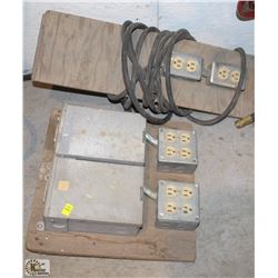 PORTABLE BREAKER BOX W/ 8 OUTLETS & 4 OUTLET
