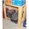 Image 1 : WOODEN STORAGE SHELF/ WORKTABLE