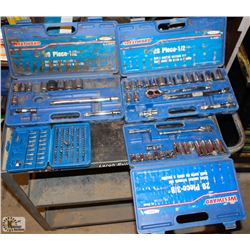 3 INCOMPLETE/ MISMATCHED WESTWARD SOCKET SET