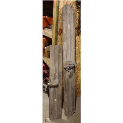 2 LARGE ALUMINUM WALKING TROWELS