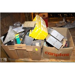 2 BOXES OF ASSORTED DRYWALL SANDING SUPPLIES