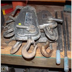 LOT OF 5 TIRMASTER CABLE WINCHES