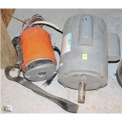 1 BLOWER & 1 ELECTRIC MOTOR