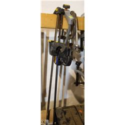 LOT OF 5 ASSORTED CLAMPS