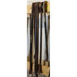 LOT OF 6 ASSORTED CROWBARS