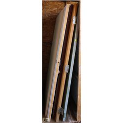 LOT OF 5 ASSORTED SIZE WOODEN DOORS