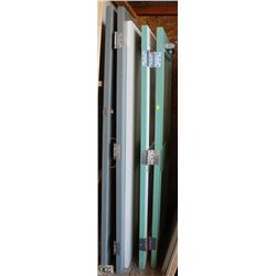 LOT OF 5 ASSORTED SIZE WOODEN DOORS