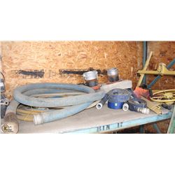 LOT OF ASSORTED SIZE PUMP HOSE &