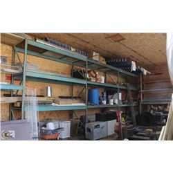 4 SECTION OF BLUE PALLET RACKING & 1 SECTION OF