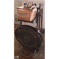 BANDING CART W/ CLIPS, 2 RATCHETS & 2