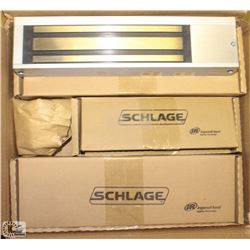 2 SCHLAGE MAGNETIC DOOR HOLD OPEN W/ HARDWARE