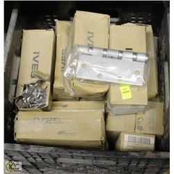 TOTE FULL OF NEW INGERSOLL RAND DOOR HINGES