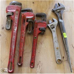 2 PIPE WRENCHES, 10" CRESCENT & CRESCENT SPUD