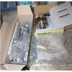 LOT OF DOOR & HINGE ACCESSORIES