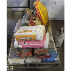 PALLET OF ASSORTED CONCRETE MIX