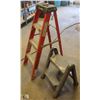 Image 1 : FEATHERLITE STEP LADDER W/ 2 FOOT STEP LADDER