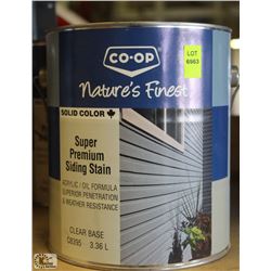 CO-OP SUPER PREMIUM CLEAR BASE SIDING STAIN
