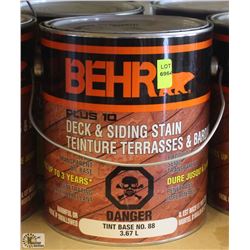 BEHR 3.6L DECK & SIDING TINT BASE STAIN